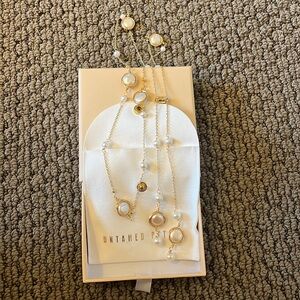 Bridal Pearl Necklace - HARBOR PEARL LARIAT